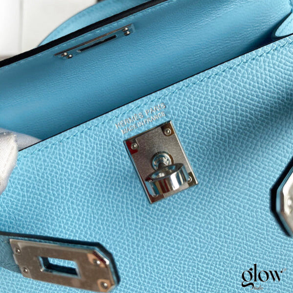 Sac Hermes Kelly Bleu azur