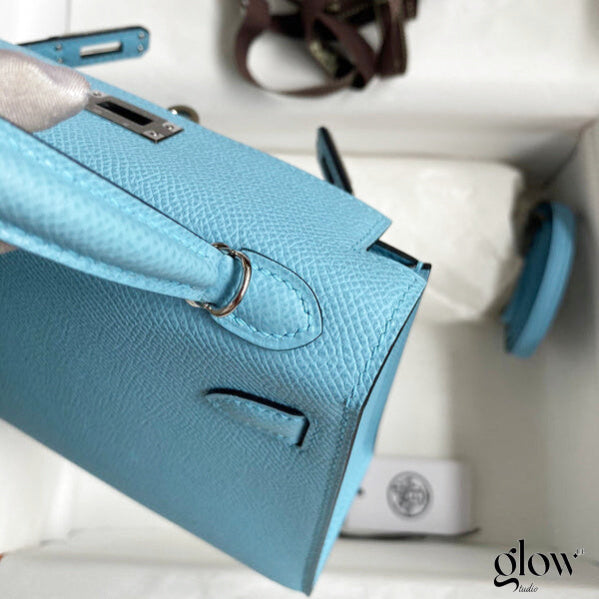 Sac Hermes Kelly Bleu azur