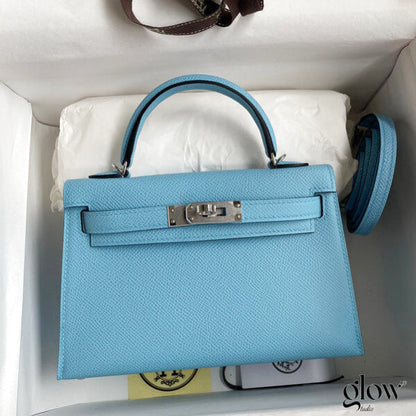 Sac Hermes Kelly Bleu azur