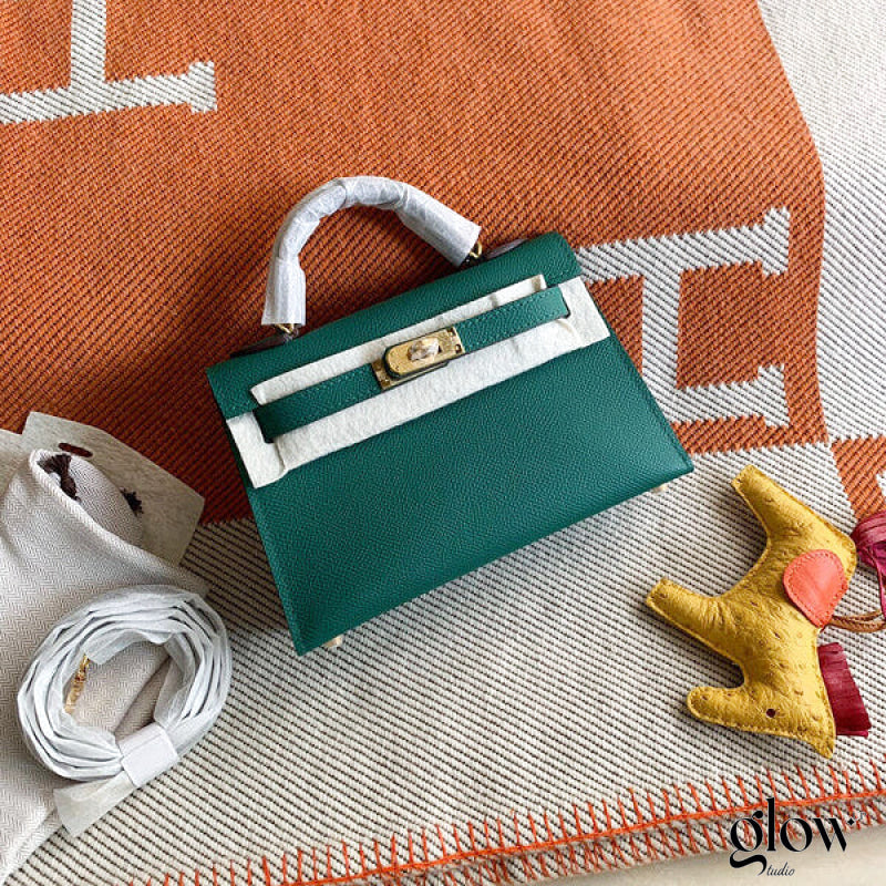 Sac Hermes Kelly Vert bouteille