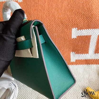 Sac Hermes Kelly Vert bouteille
