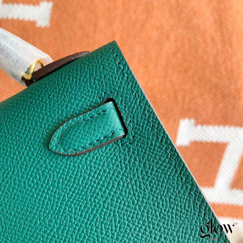 Sac Hermes Kelly Vert bouteille