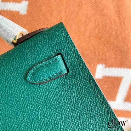 Sac Hermes Kelly Vert bouteille