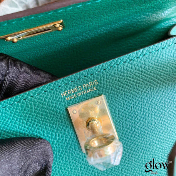 Sac Hermes Kelly Vert bouteille