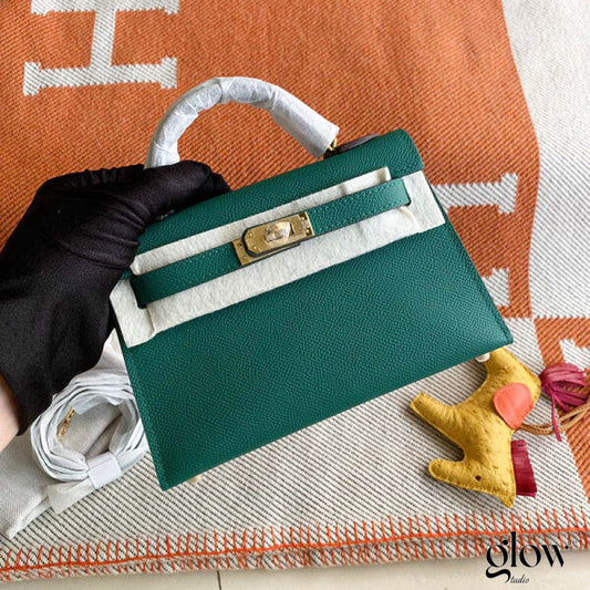 Sac Hermes Kelly Vert bouteille