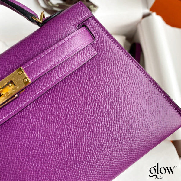 Sac Hermes Kelly  Violet améthyste