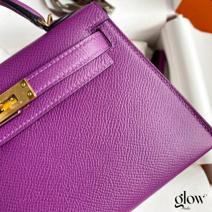 Sac Hermes Kelly  Violet améthyste