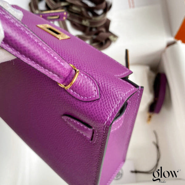 Sac Hermes Kelly  Violet améthyste