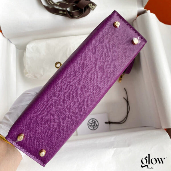 Sac Hermes Kelly  Violet améthyste