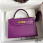 Sac Hermes Kelly  Violet améthyste
