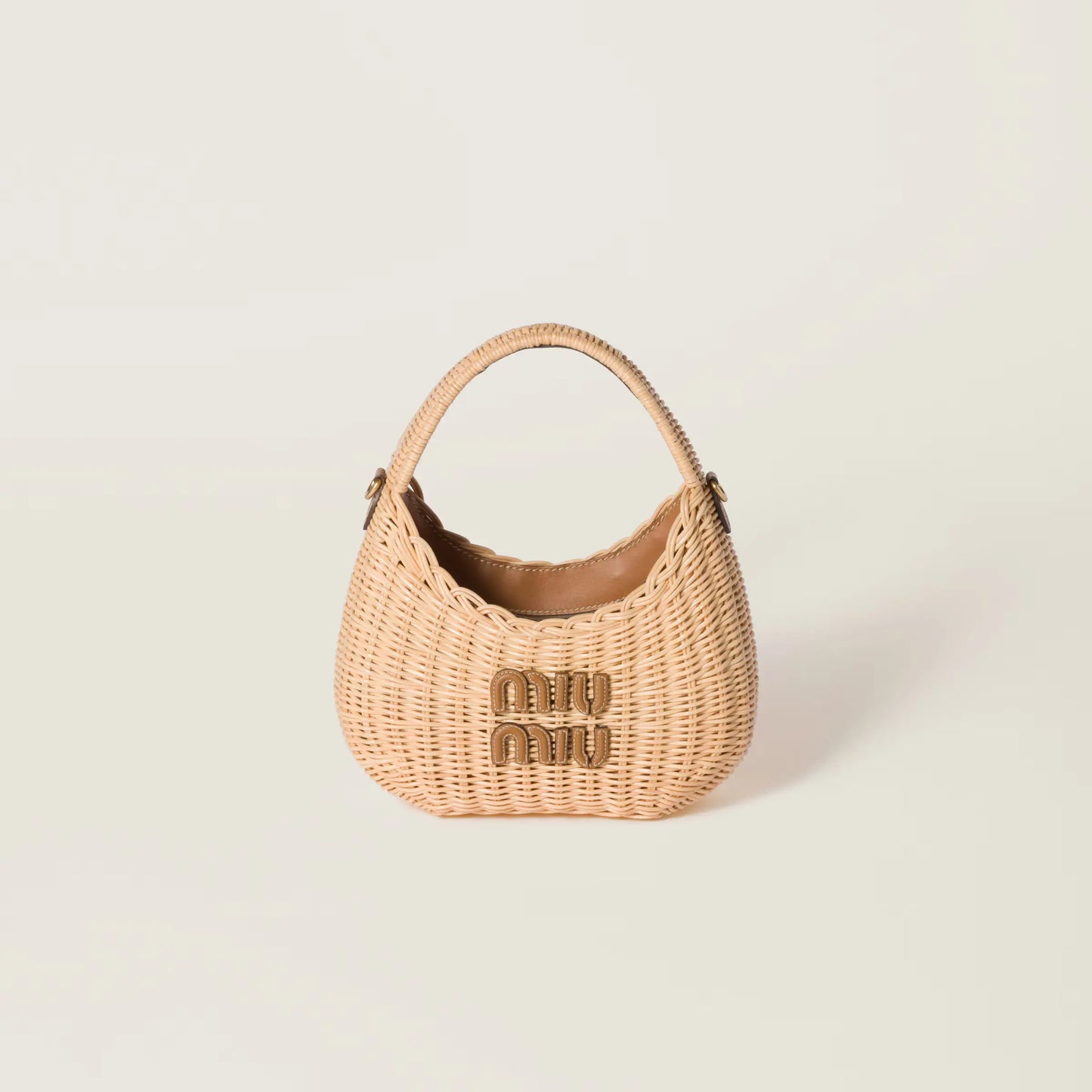 Miumiu - Wander wicker hobo bag