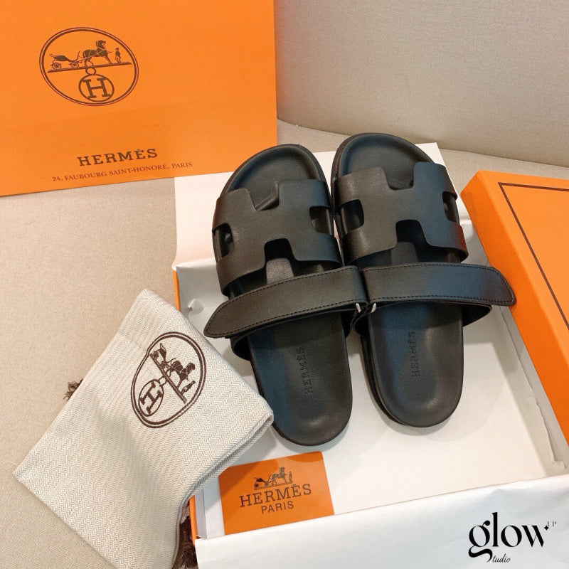 Sandales Chypre Hermes Noir