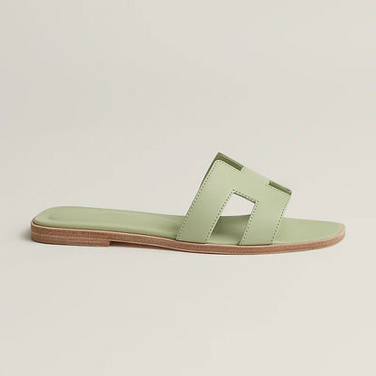 Hermes - Claquettes Oran Vert de mer
