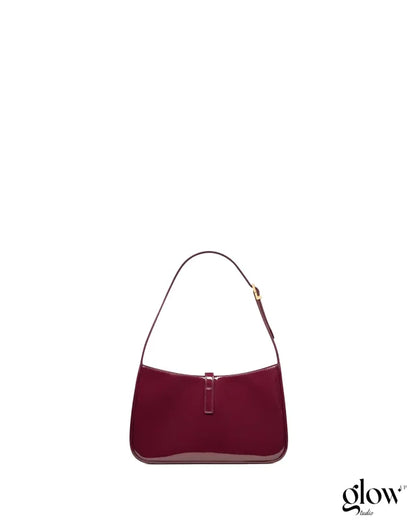 YSL - le 5 à 7 en cuir verni Red